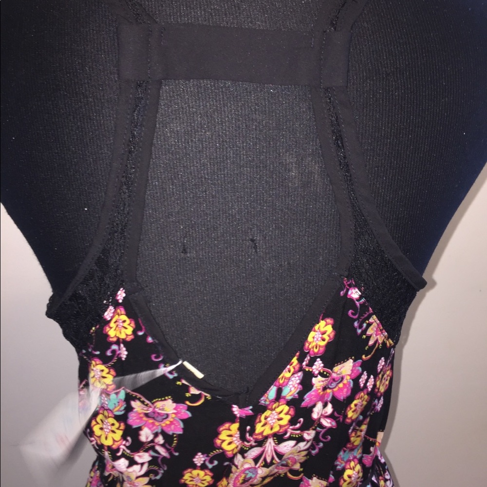 Black Floral Festival Boho Summer Maxi Lace Long Dress Small Medium - Picture 5 of 6